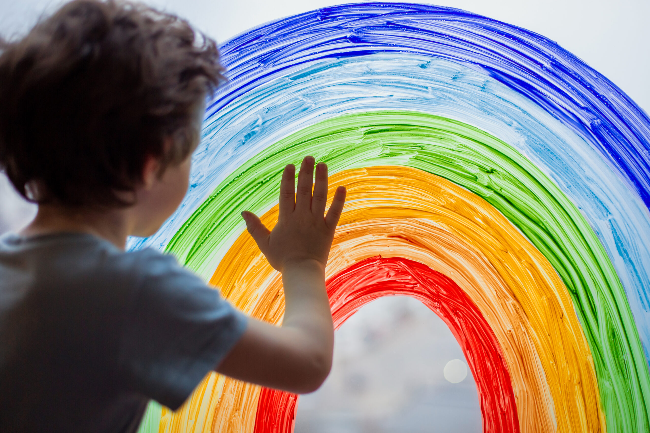 Chase,The,Rainbow.,Child,At,Home,Draws,A,Rainbow,On Creative activities at St. Stephen's Day Care daycare